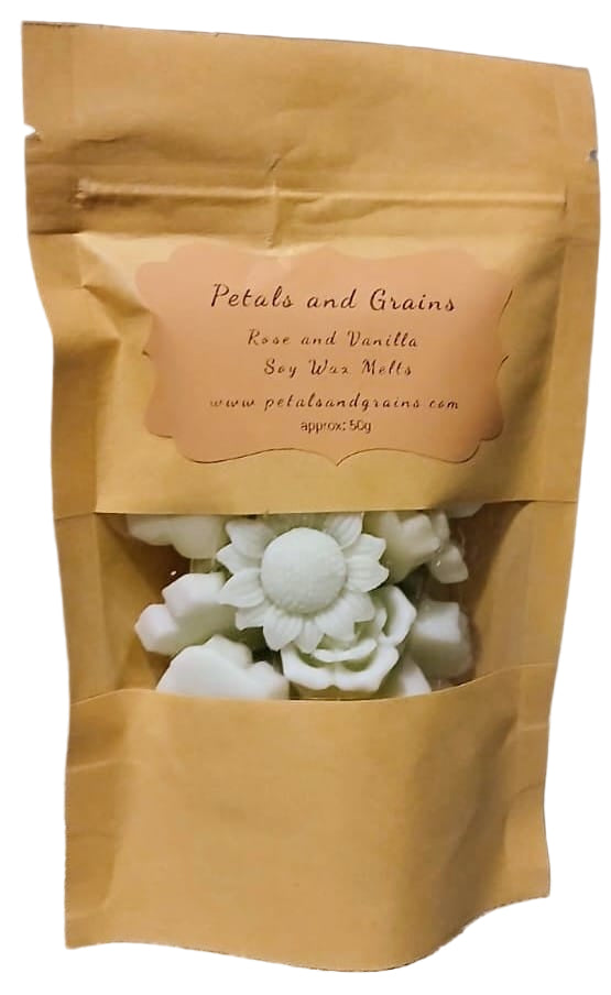 Rose and vanilla flower melts